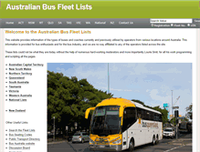 Tablet Screenshot of fleetlists.busaustralia.com